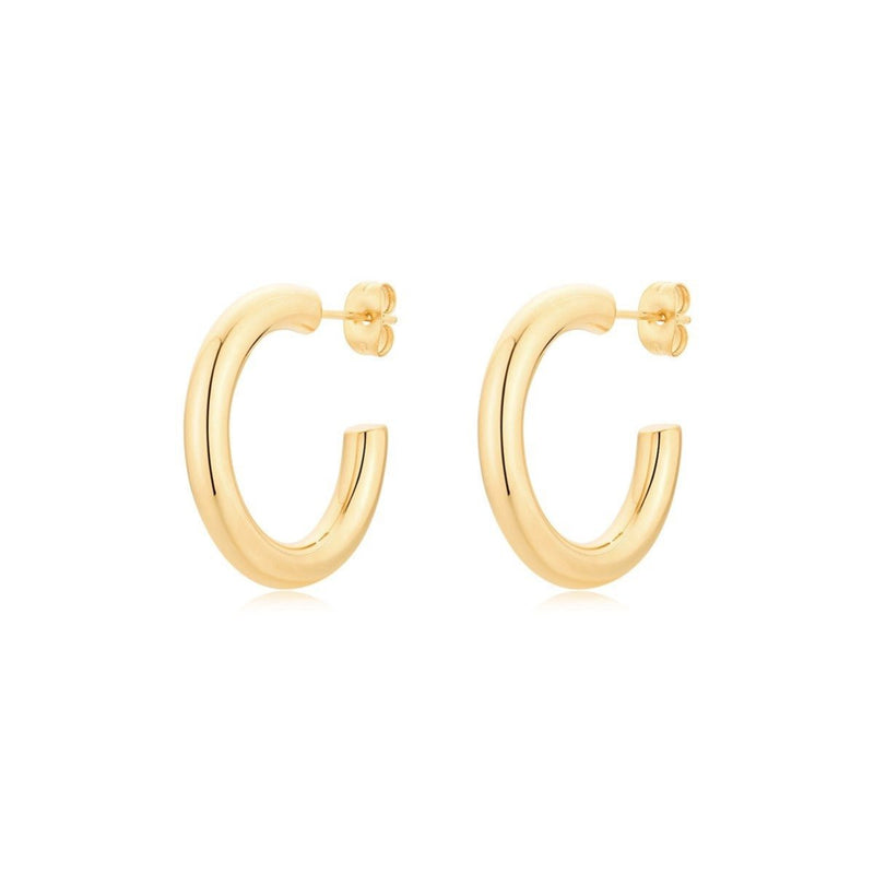 25mm Gold Hoop Earrings - BYOUJEWELRY