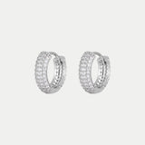 Maggie Pave Hoop Earrings