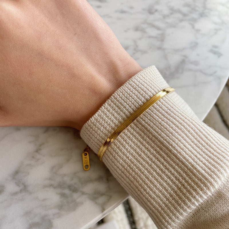 Alida Herringbone Bracelet - BYOUJEWELRY