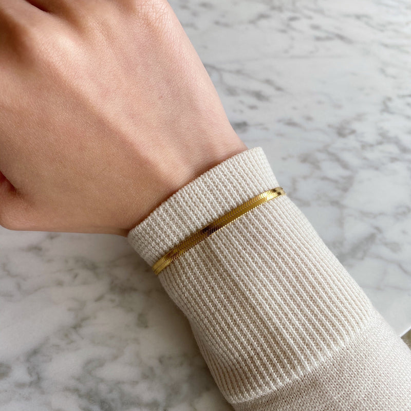 Alida Herringbone Bracelet - BYOUJEWELRY