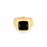 Black Signet Ring - BYOUJEWELRY