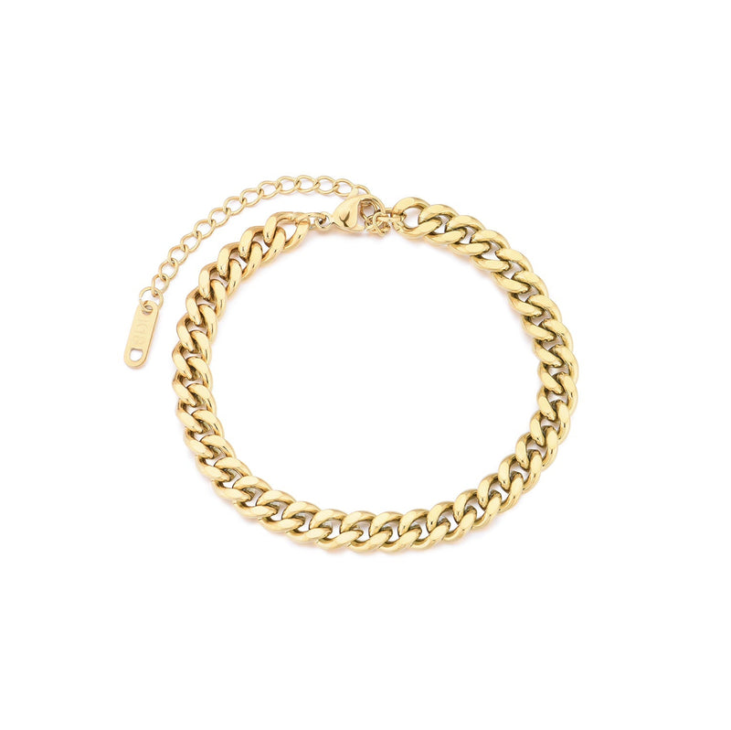 Charlotte Curb Chain Bracelet - BYOUJEWELRY