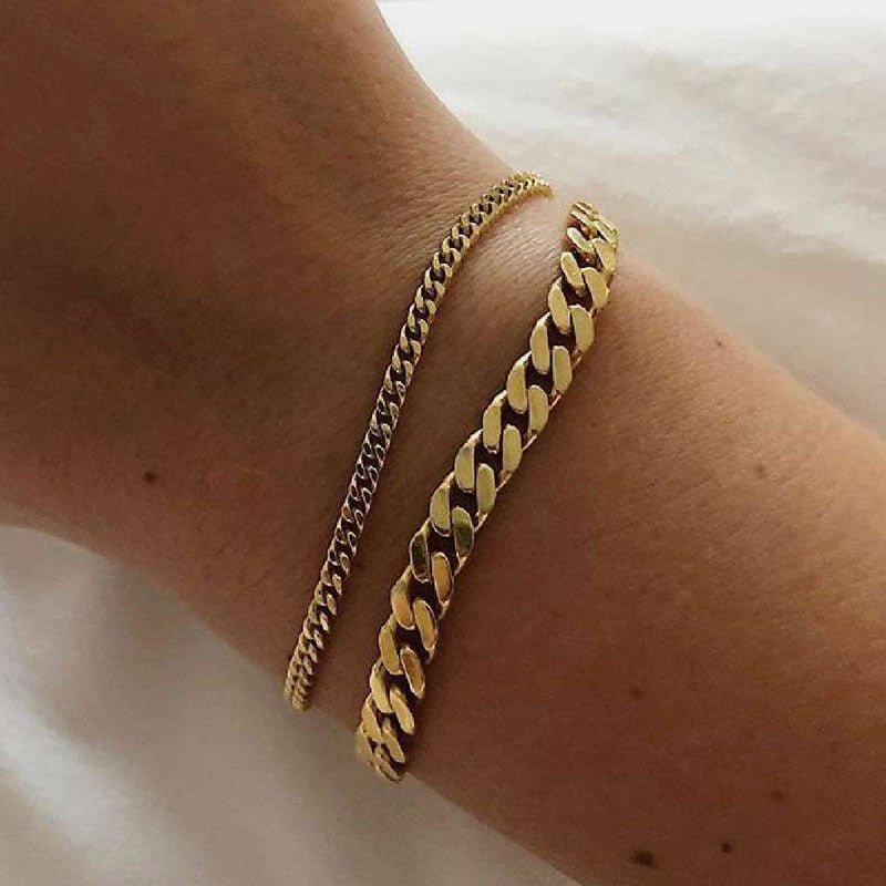 Charlotte Curb Chain Bracelet - BYOUJEWELRY