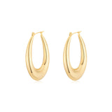 Claire Gold Hoop Earrings - BYOUJEWELRY