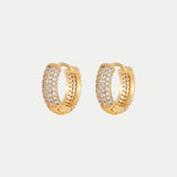 Maggie Pave Hoop Earrings