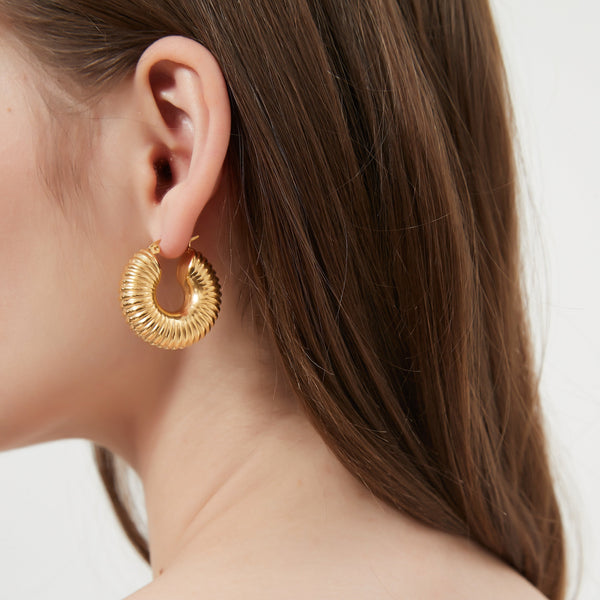 Ella Hoop Earrings - BYOUJEWELRY