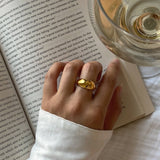 Gold Dome Ring - BYOUJEWELRY