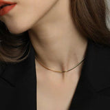 Harriet Thin Herringbone Chain - BYOUJEWELRY