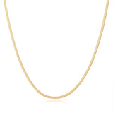 Harriet Thin Herringbone Chain - BYOUJEWELRY