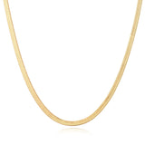 Hattie Thick Herringbone Chain - BYOUJEWELRY