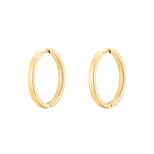 Kaylee Flat Hoops - BYOUJEWELRY