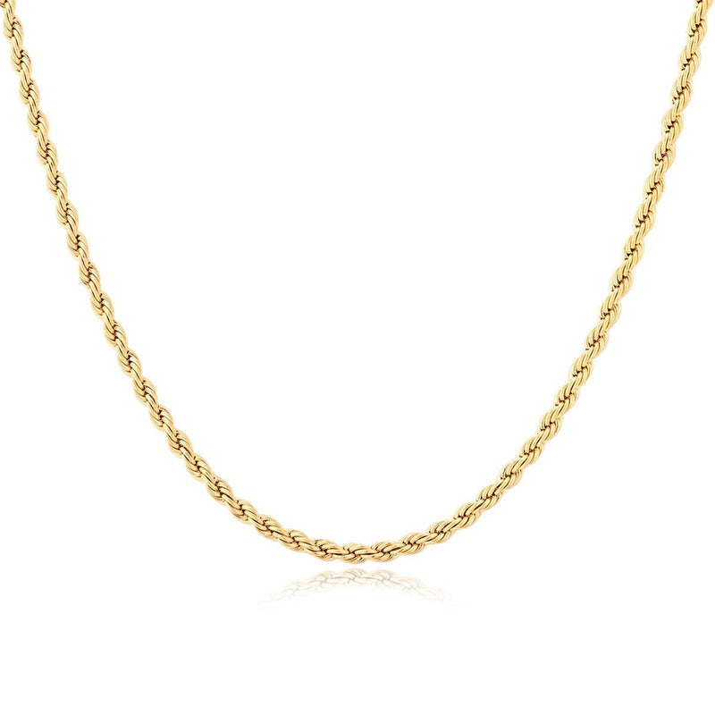 Lucie Gold Rope Twist Chain - BYOUJEWELRY