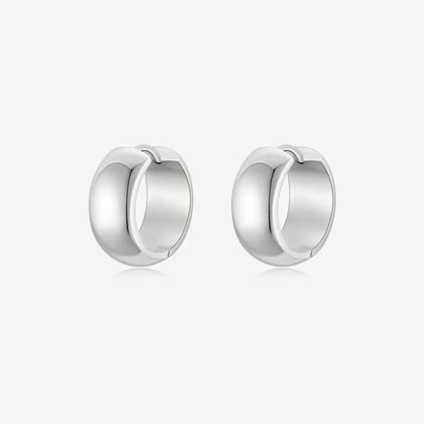 Mia Silver Hoops - BYOUJEWELRY