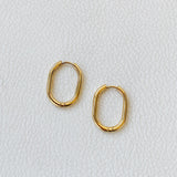 Mila Oval Hoops - BYOUJEWELRY