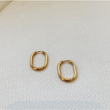 Mila Oval Hoops - BYOUJEWELRY