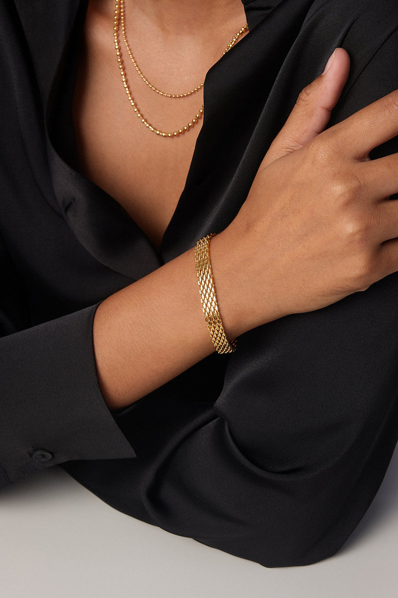 Gold Panther Bracelet