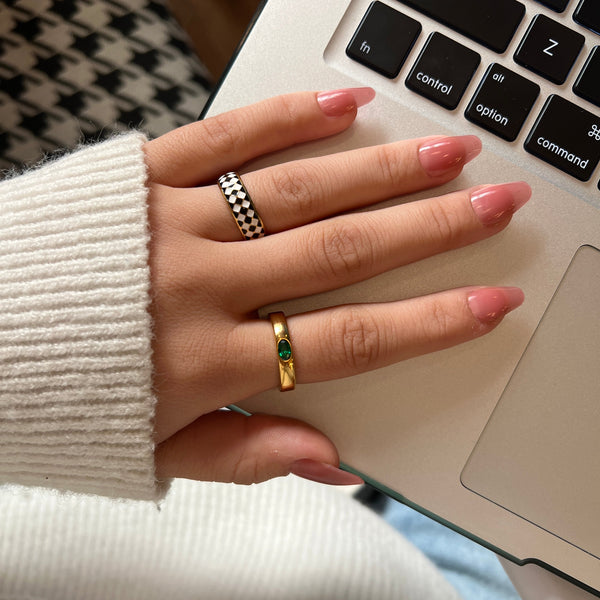 Vivi + Jade Ring Set - BYOUJEWELRY