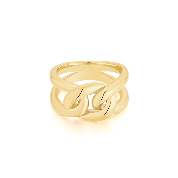 Zelle Gold Chunky Ring - BYOUJEWELRY