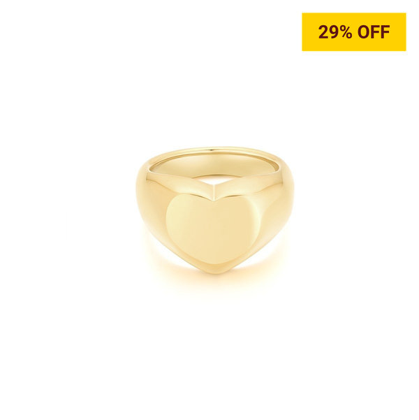 Regina Heart Signet Ring - BYOUJEWELRY