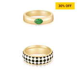 Vivi + Jade Ring Set - BYOUJEWELRY